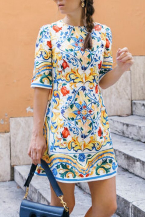 Фустан DILFONSA, Боја: повеќебојна, IVET.MK - Твојата онлајн продавница