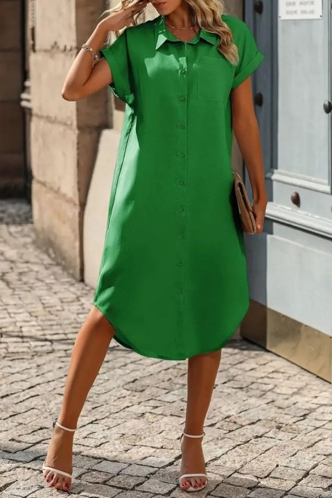 Фустан TREANA, Боја: зелена, IVET.MK - Твојата онлајн продавница