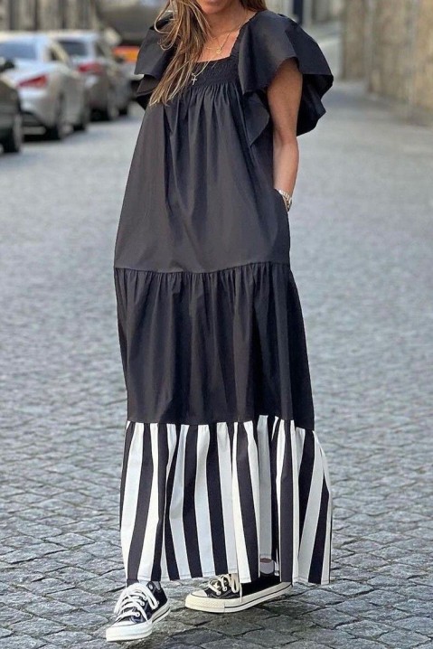 Фустан KREMIODA, Боја: црна, IVET.MK - Твојата онлајн продавница