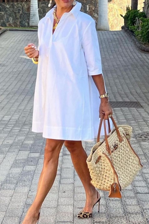 Фустан DILENDA, Боја: бела, IVET.MK - Твојата онлајн продавница