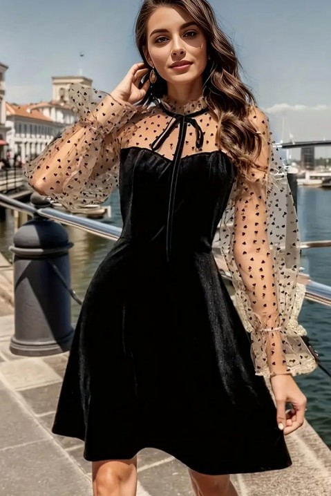 Фустан FINOLPERA, Боја: црна, IVET.MK - Твојата онлајн продавница