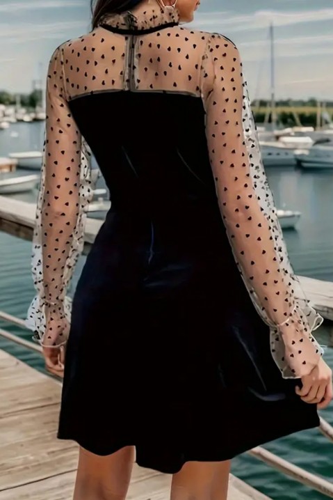 Фустан FINOLPERA, Боја: црна, IVET.MK - Твојата онлајн продавница