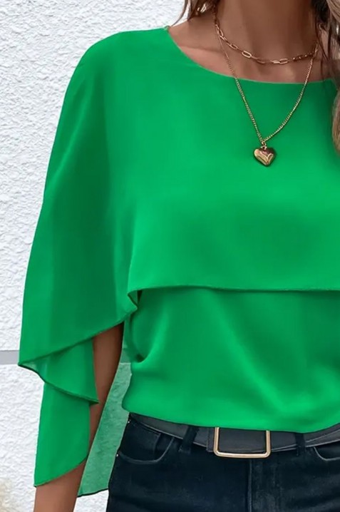 Женска блуза ELDENTA GREEN, Боја: зелена, IVET.MK - Твојата онлајн продавница