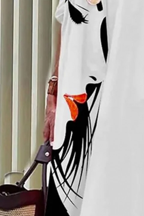 Фустан SENULDA, Боја: бела, IVET.MK - Твојата онлајн продавница