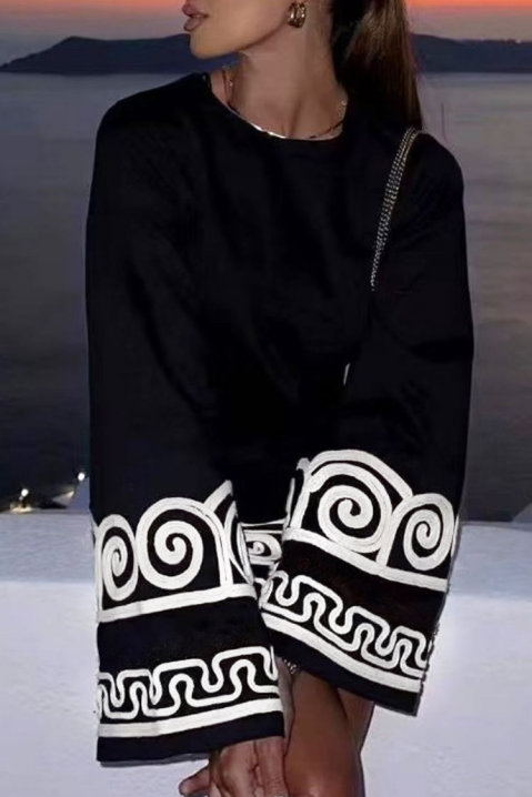Фустан ROPELNA, Боја: црна, IVET.MK - Твојата онлајн продавница