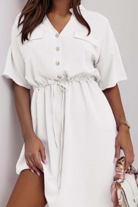 Фустан BLENIRFA WHITE, Боја: бела, IVET.MK - Твојата онлајн продавница