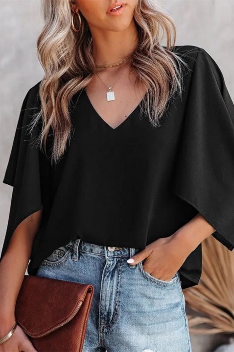 Женска блуза RIOMELDA BLACK, Боја: црна, IVET.MK - Твојата онлајн продавница