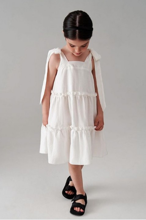 Детски фустан SONSILDA WHITE, Боја: бела, IVET.MK - Твојата онлајн продавница