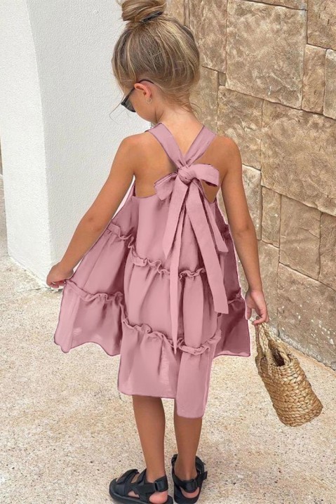 Детски фустан SONSILDA PINK, Боја: розова, IVET.MK - Твојата онлајн продавница