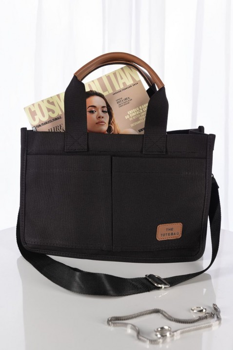 Женска чанта TEROLDA BLACK, Боја: црна, IVET.MK - Твојата онлајн продавница