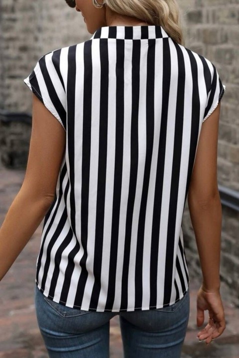 Женска блуза KRESILDA BLACK, Боја: црна и бела, IVET.MK - Твојата онлајн продавница