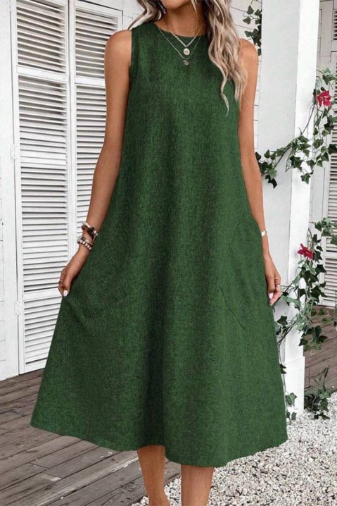 Фустан METRILZA GREEN, Боја: зелена, IVET.MK - Твојата онлајн продавница