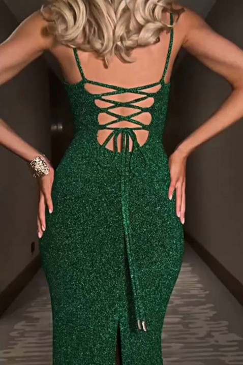 Фустан МOSELDA, Боја: зелена, IVET.MK - Твојата онлајн продавница