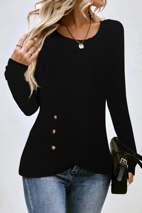 Женска блуза PIROLZA BLACK, Боја: црна, IVET.MK - Твојата онлајн продавница