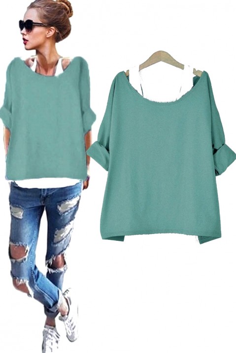Женска блуза POLANA GREEN, Боја: зелена, IVET.MK - Твојата онлајн продавница