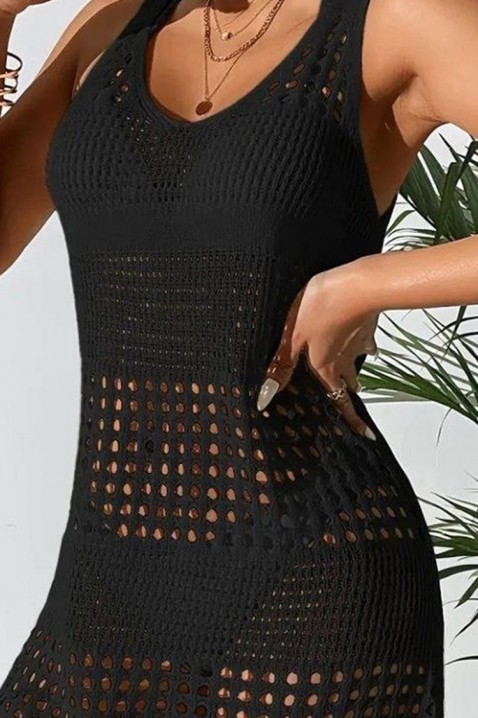 Фустан за плажа DELFORMA BLACK, Боја: црна, IVET.MK - Твојата онлајн продавница