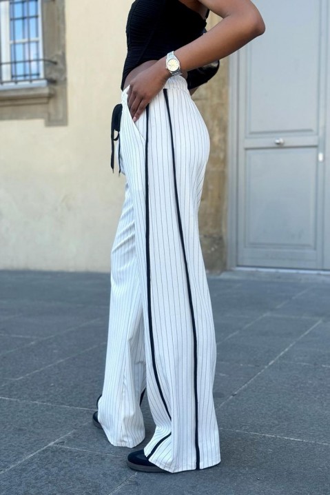Панталони LAROLSA, Боја: црна и бела, IVET.MK - Твојата онлајн продавница