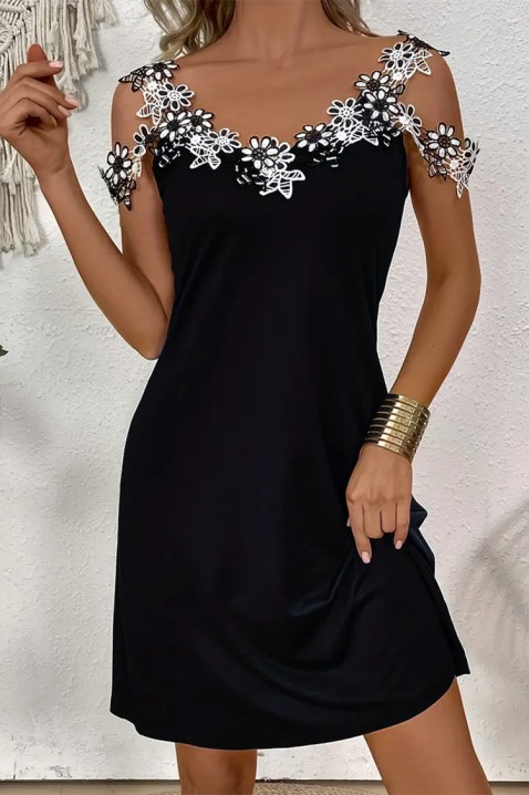 Фустан SOLBREDA, Боја: црна, IVET.MK - Твојата онлајн продавница