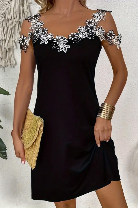 Фустан SOLBREDA, Боја: црна, IVET.MK - Твојата онлајн продавница