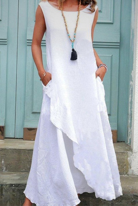 Фустан ZARMEONA, Боја: бела, IVET.MK - Твојата онлајн продавница