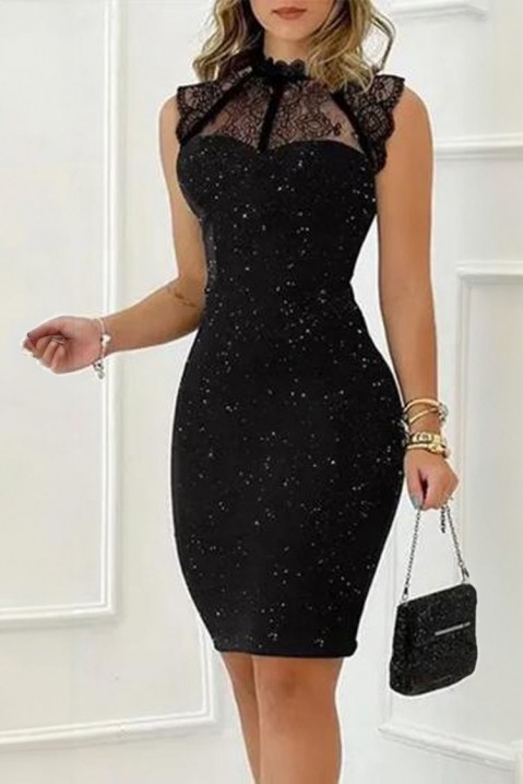 Фустан FENSIMA, Боја: црна, IVET.MK - Твојата онлајн продавница