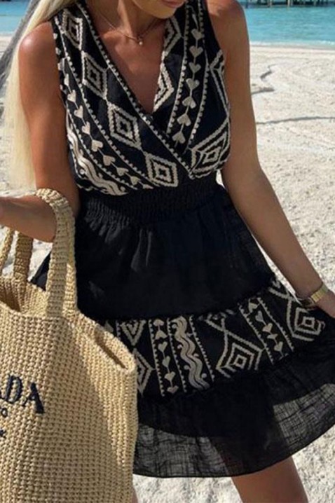Фустан LEJARA BLACK, Боја: црна, IVET.MK - Твојата онлајн продавница