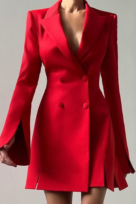 Фустан - блејзер MELFORDA RED, Боја: црвена, IVET.MK - Твојата онлајн продавница