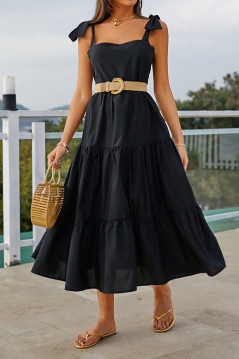 Фустан VERETINA, Боја: црна, IVET.MK - Твојата онлајн продавница