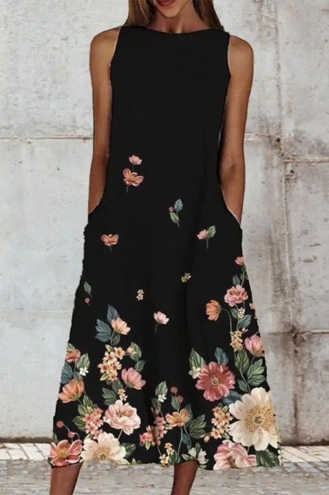 Фустан RAVENHA, Боја: црна, IVET.MK - Твојата онлајн продавница