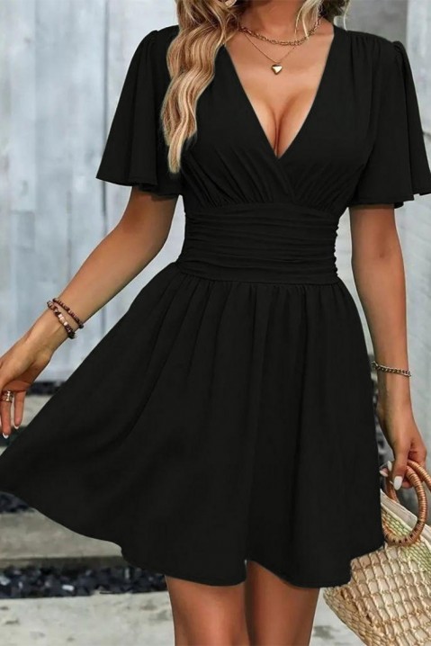 Фустан ZEMOLFA BLACK, Боја: црна, IVET.MK - Твојата онлајн продавница