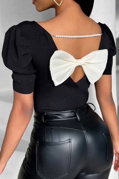 Женска блуза POLTINA, Боја: црна, IVET.MK - Твојата онлајн продавница