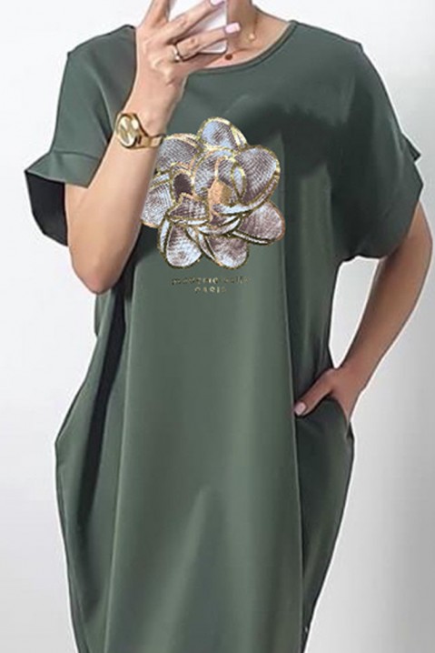 Фустан ADREILSA KHAKI, Боја: каки, IVET.MK - Твојата онлајн продавница