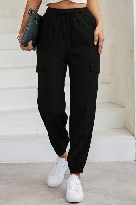 Панталони FIOLPENA BLACK, Боја: црна, IVET.MK - Твојата онлајн продавница