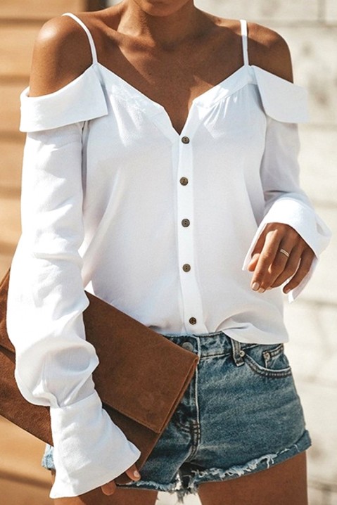 Женска кошула LOMIRDA WHITE, Боја: бела, IVET.MK - Твојата онлајн продавница