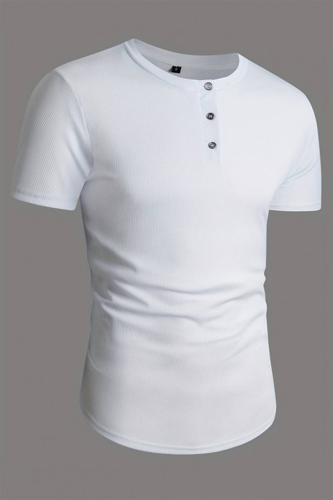 Машка маица BRUNETO WHITE, Боја: бела, IVET.MK - Твојата онлајн продавница