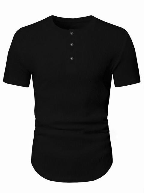 Машка маица BRUNETO BLACK, Боја: црна, IVET.MK - Твојата онлајн продавница