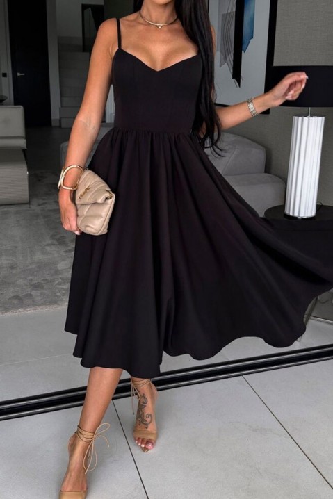 Фустан MORINTA BLACK, Боја: црна, IVET.MK - Твојата онлајн продавница