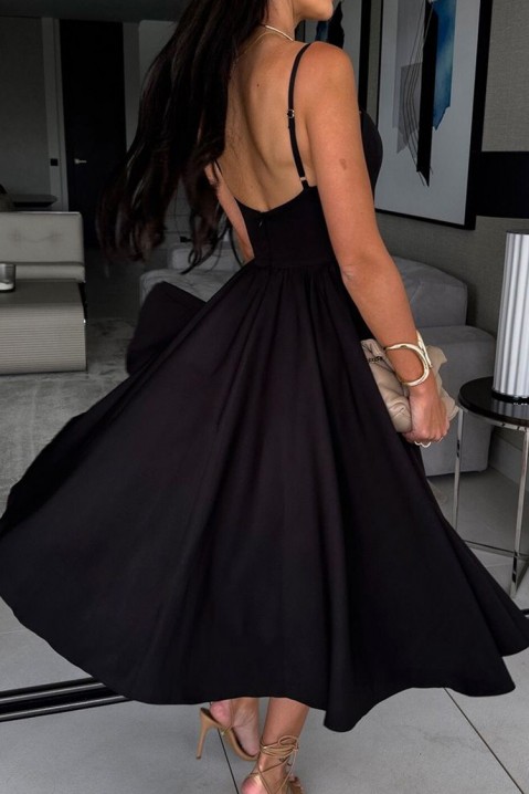 Фустан MORINTA BLACK, Боја: црна, IVET.MK - Твојата онлајн продавница