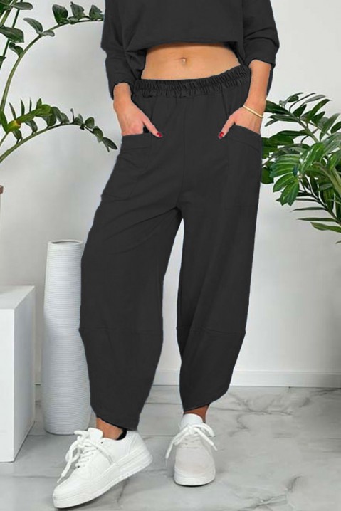 Панталони ZOLTERA BLACK, Боја: црна, IVET.MK - Твојата онлајн продавница