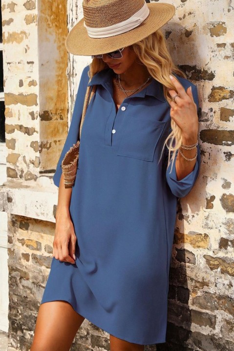 Фустан FROTINA BLUE, Боја: сина, IVET.MK - Твојата онлајн продавница