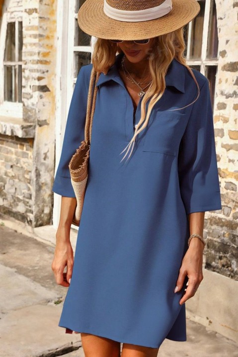 Фустан FROTINA BLUE, Боја: сина, IVET.MK - Твојата онлајн продавница