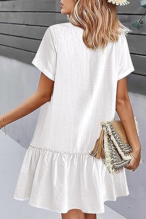 Фустан GARMOLDA WHITE, Боја: бела, IVET.MK - Твојата онлајн продавница