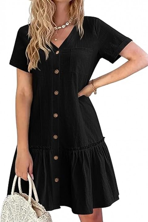 Фустан GARMOLDA BLACK, Боја: црна, IVET.MK - Твојата онлајн продавница