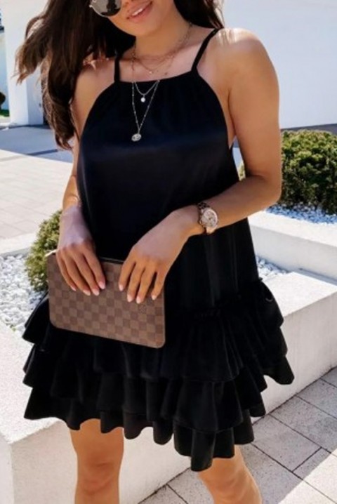 Фустан MERTOLFA BLACK, Боја: црна, IVET.MK - Твојата онлајн продавница