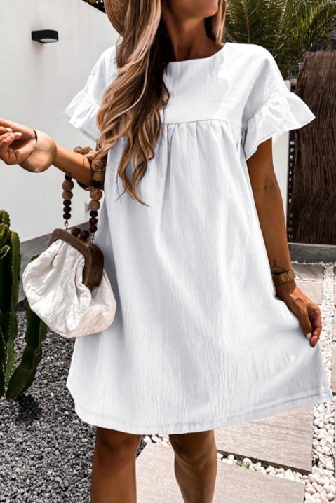 Фустан GRENIELA WHITE, Боја: бела, IVET.MK - Твојата онлајн продавница