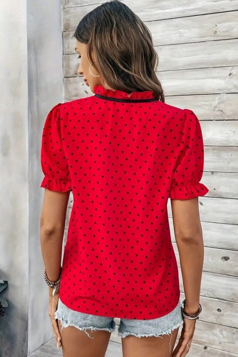 Женска блуза FEDEROLZA, Боја: црвена, IVET.MK - Твојата онлајн продавница