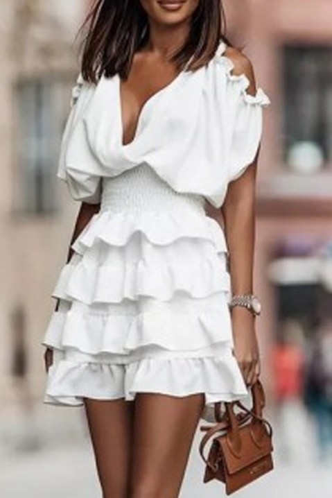 Фустан BELINDOFA WHITE, Боја: бела, IVET.MK - Твојата онлајн продавница