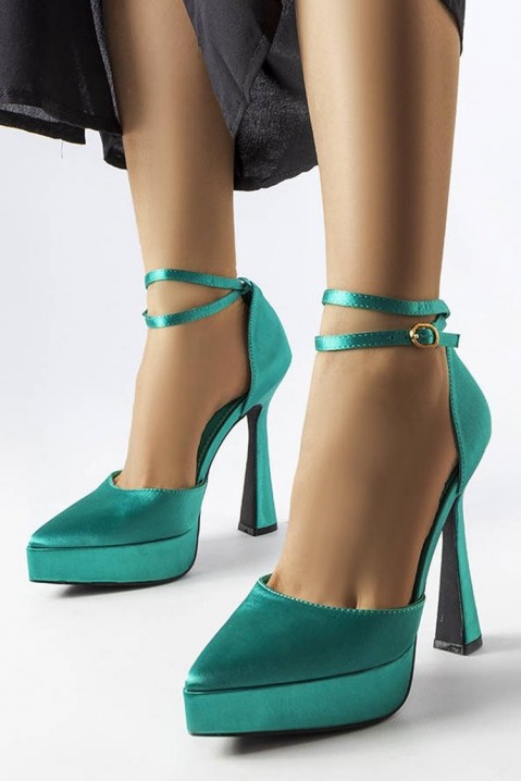 Женски чевли KOTIANA GREEN, Боја: зелена, IVET.MK - Твојата онлајн продавница