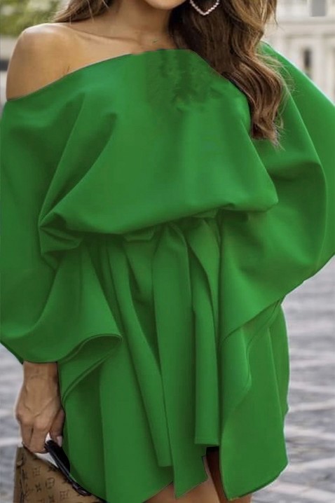 Фустан LARIONA GREEN, Боја: зелена, IVET.MK - Твојата онлајн продавница