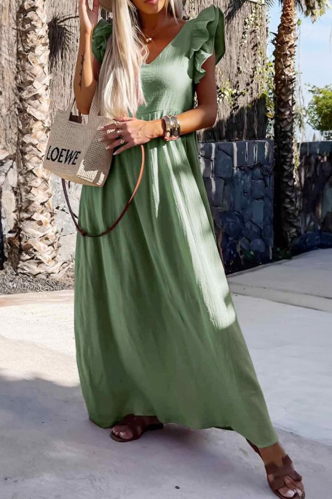 Фустан TIMORZA GREEN, Боја: зелена, IVET.MK - Твојата онлајн продавница